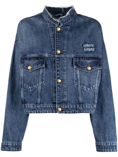 Miu Miu cropped denim jacket...