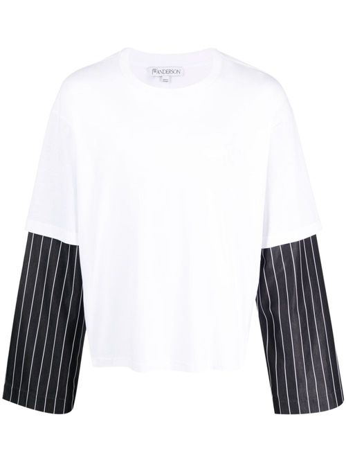 JW Anderson striped-sleeve...