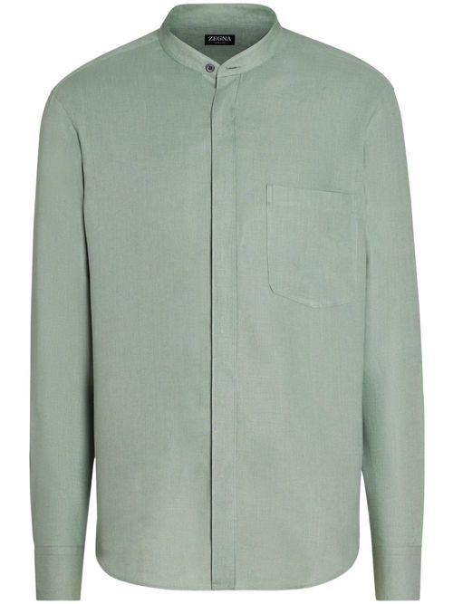 Zegna Oasi long-sleeve linen...