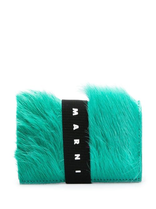 Marni textured tri-fold...