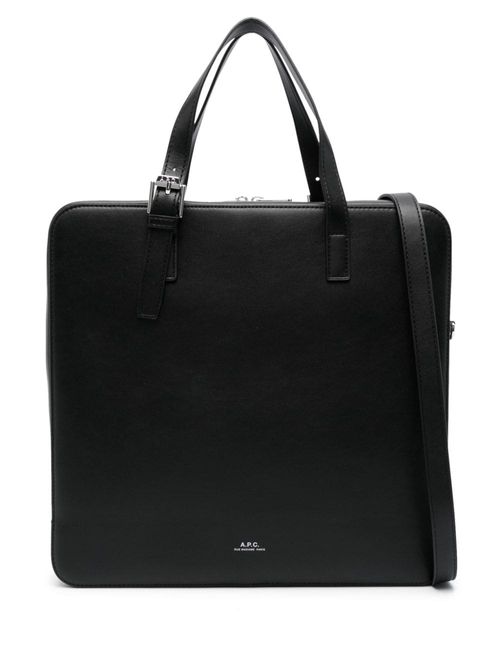 A.P.C. logo-stamp laptop bag...