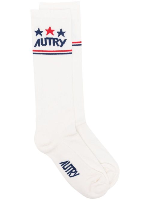 Autry jacquard-logo socks -...