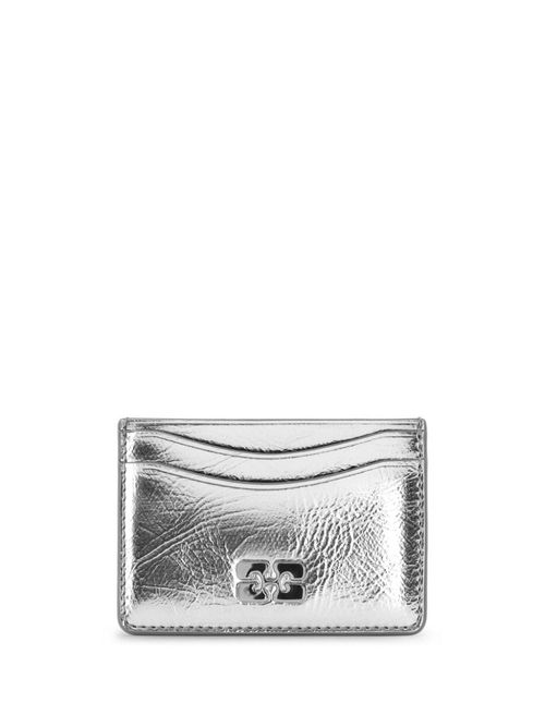 GANNI Bou metallic cardholder...