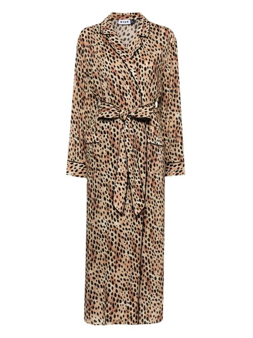 Rixo Marta leopard-print robe...