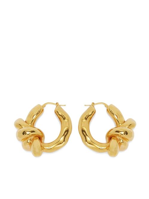 Jil Sander knot hoop earrings...