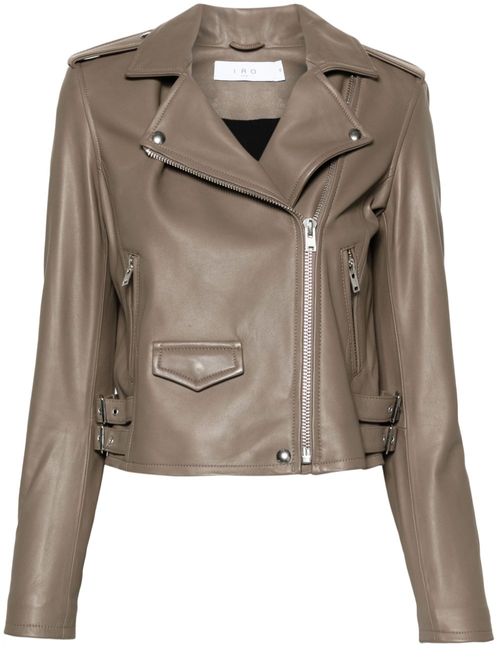 IRO leather biker jacket -...