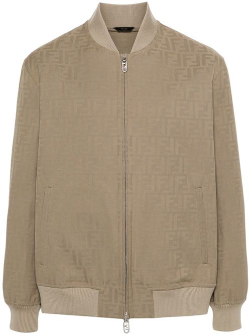 FENDI Zucca-jacquard bomber...