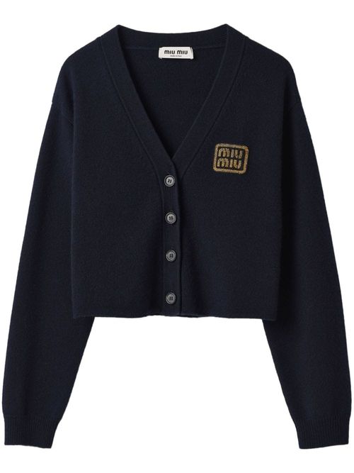 Miu Miu logo-embroidered...