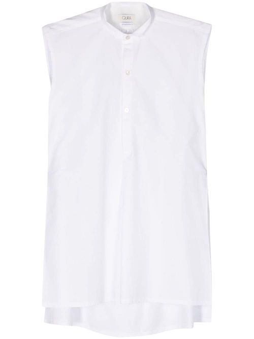 QUIRA side-slits sleeveless...