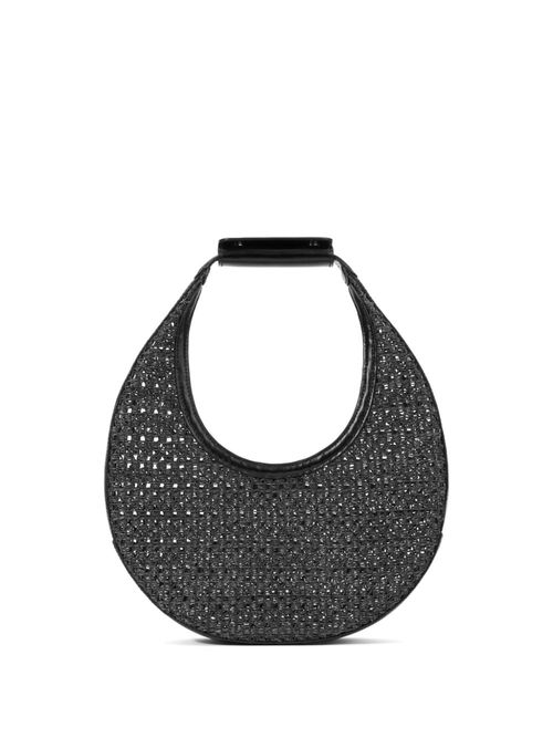 STAUD Moon woven tote bag -...