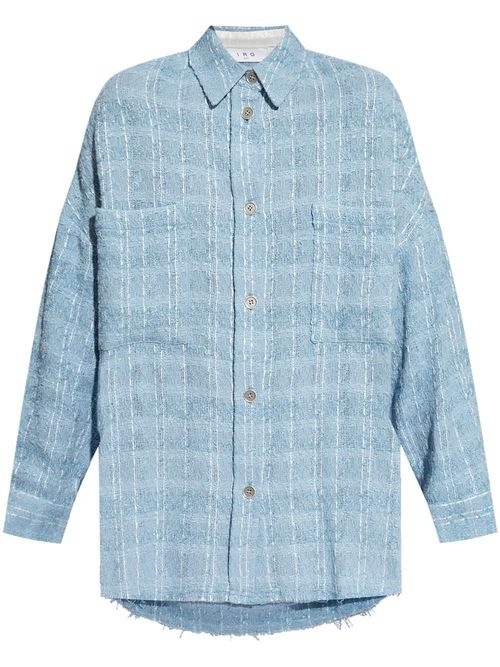 IRO long-length bouclé shirt...