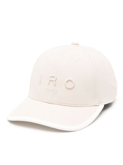 IRO logo-embroidered cotton...