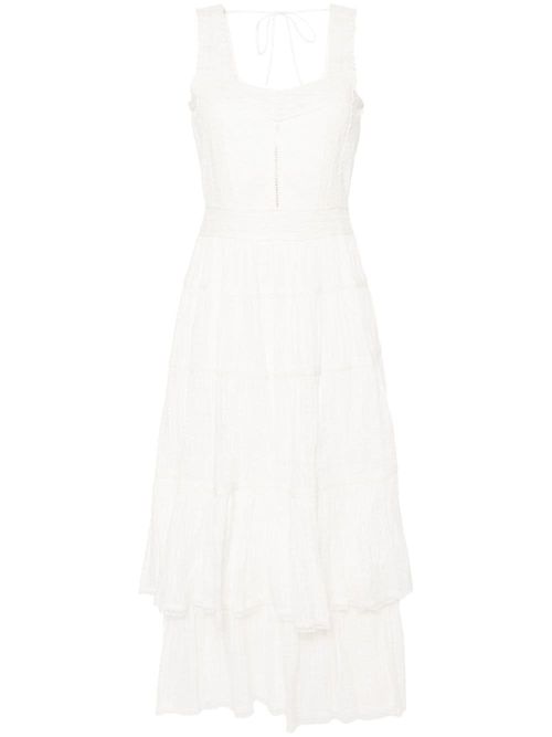 TWINSET lace-trim cotton maxi...