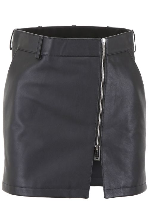 Burberry Leather Mini Skirt