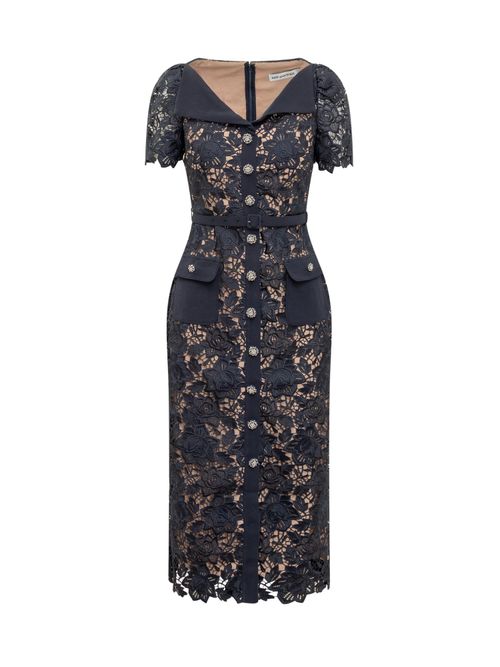 Self-Portrait Midi Lace Dress