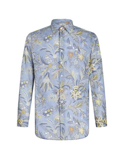 Etro Light Blue Shirt With...