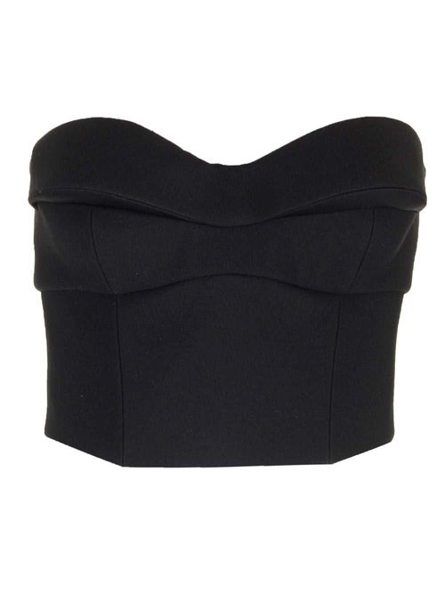 Versace Strapless Cropped Top