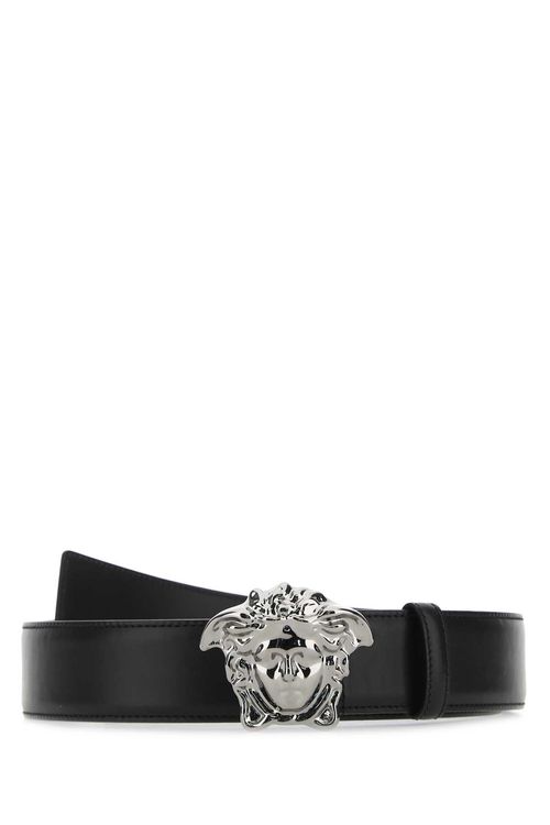 Versace Black Leather Belt