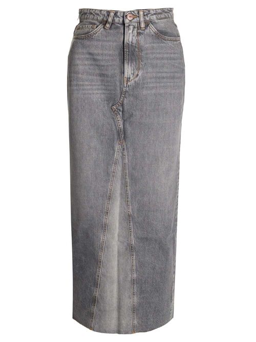 3X1 Charlotte Denim Long Skirt