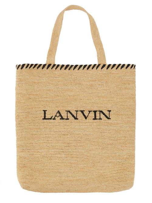 Lanvin Raffia Tote Bag