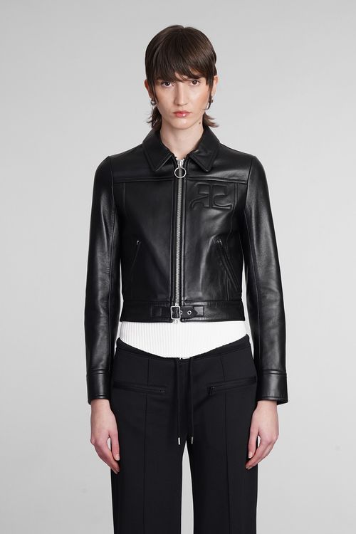 Courrèges Leather Jacket In...