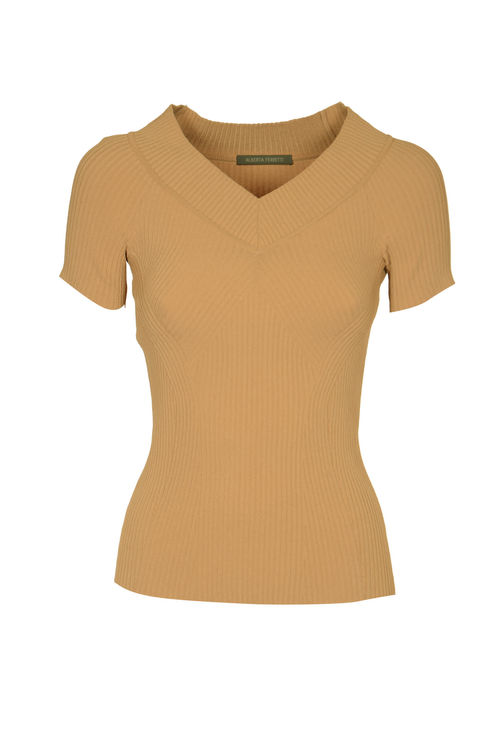 Alberta Ferretti Ribbed Jumper