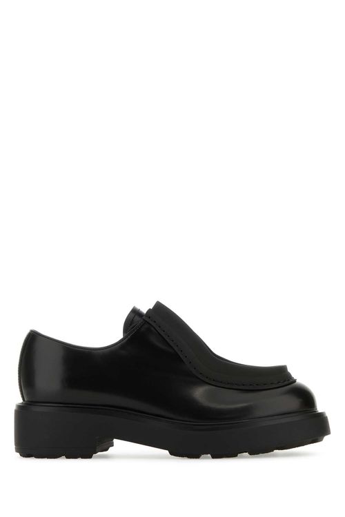 Prada Black Leather Lace-Up...