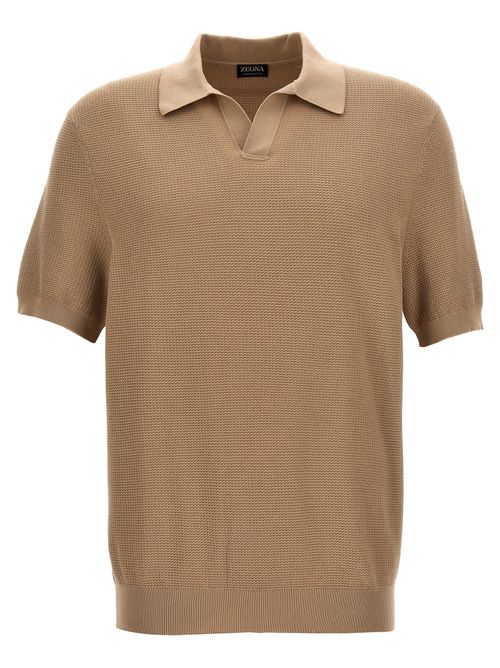 Zegna Knitted Polo Shirt