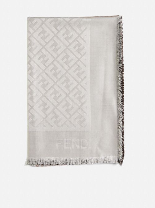 Fendi Ff Gradient Silk And...