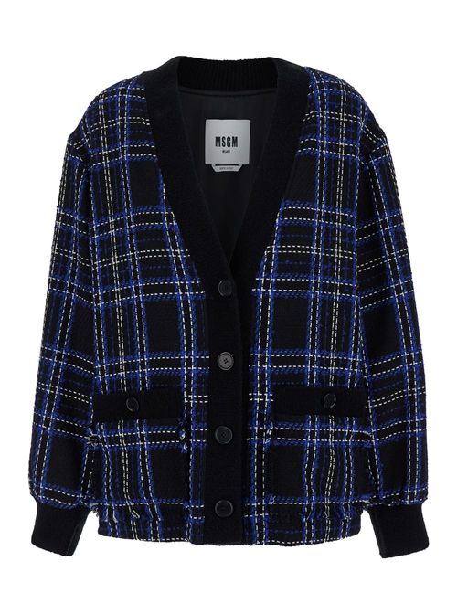 MSGM Oversized Blue And Black...