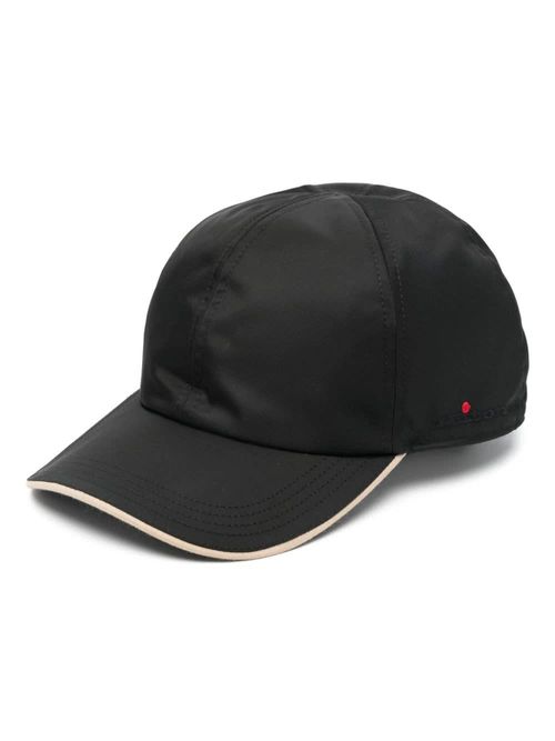 Kiton Black Nylon Baseball...