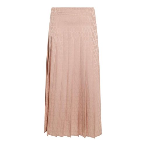 Valentino Pleated Midi Skirt