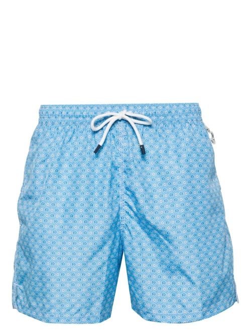 Fedeli Light Blue Swim Shorts...