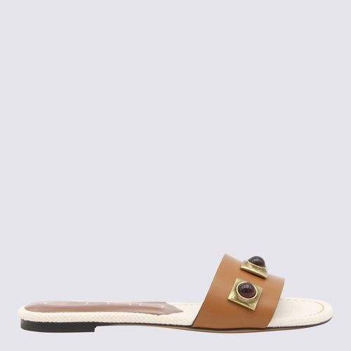 Etro Brown Leather Slides