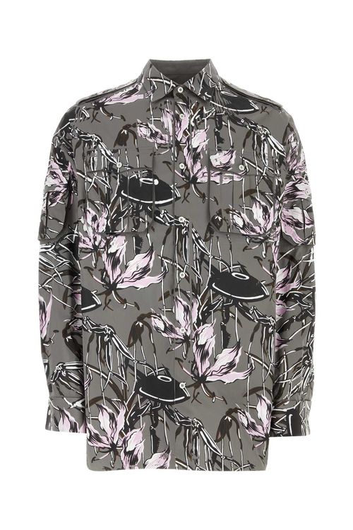 Prada Printed Poplin Shirt