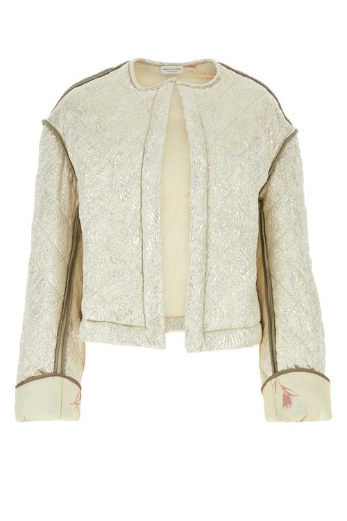 Dries Van Noten Platinum Silk...