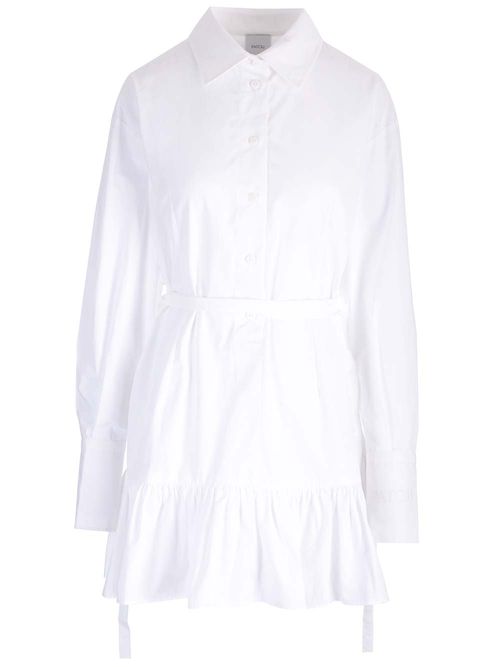 Patou White Poplin Mini Dress