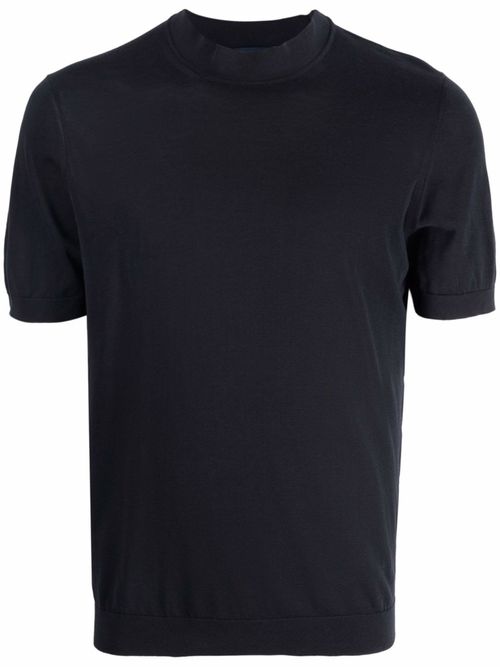 Drumohr Blue Cotton T-Shirt