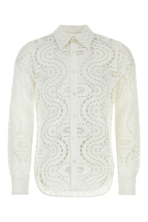 Dries Van Noten White Lace...