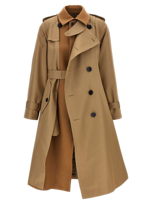 Sacai melton Trench Coat