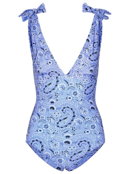 Etro Light Blue Swimsuit In...