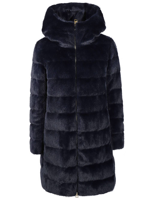 Herno A-shape Faux Fur Down...