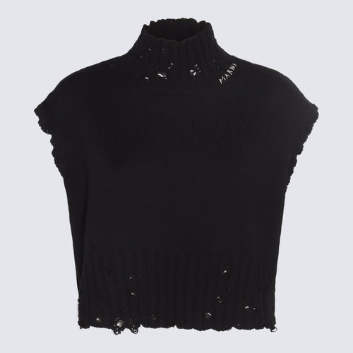 Marni Black Cotton Knitwear