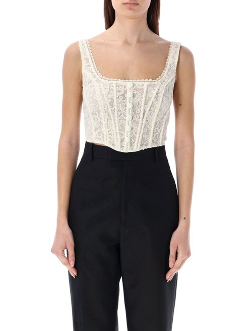 Self-Portrait Lace Corset Top