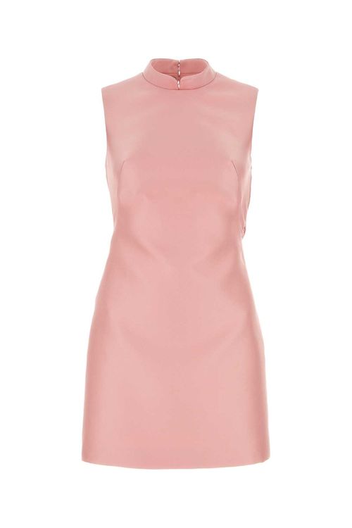 Prada Pink Satin Mini Dress