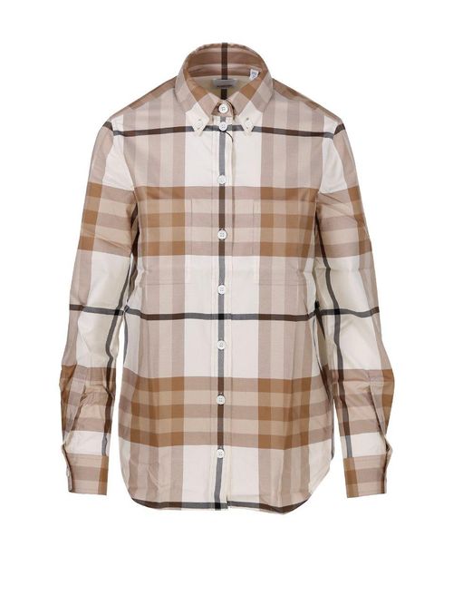 Burberry Checked Long-Sleeved...