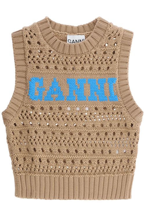 Ganni Open-Stitch Knitted...