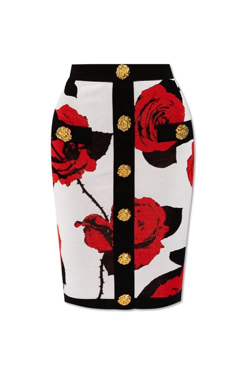 Balmain Floral Skirt