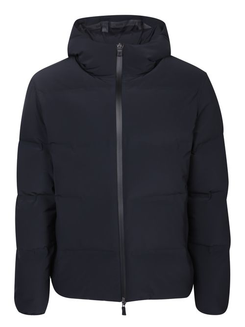 Herno Hooded Blue Down Jacket