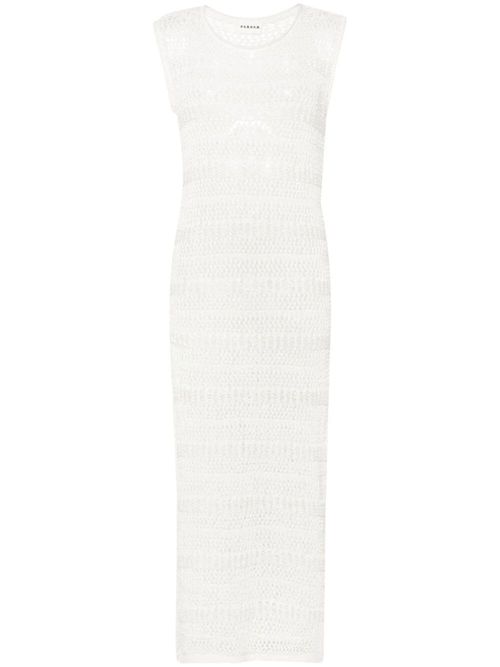 Parosh Long Cotton Net Dress